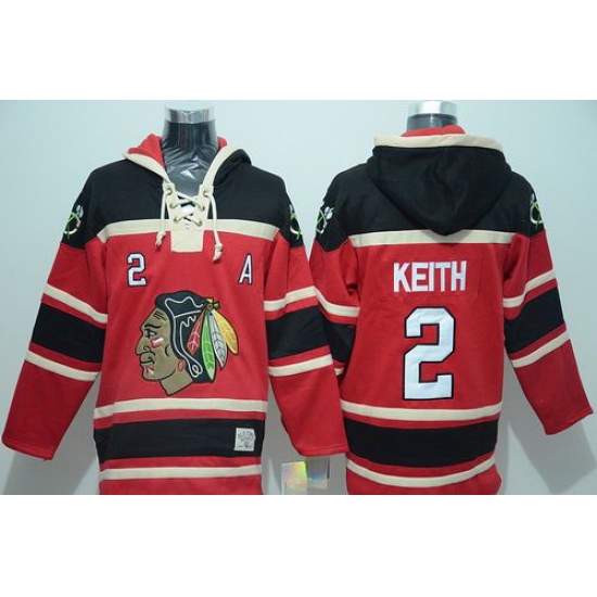 Men Chicago Blackhawks 2 Duncan Keith Red Sawyer Hooded Sweatshirt Stitched NHL Jersey Men Chicago Blackhawks 2 Duncan Keith Red Sawyer Hooded Sweatshirt Stitched NHL Jersey
