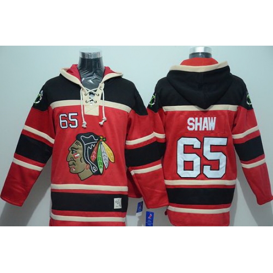 Men Chicago Blackhawks 65 Andrew Shaw Red Sawyer Hooded Sweatshirt Stitched NHL Jersey Men Chicago Blackhawks 65 Andrew Shaw Red Sawyer Hooded Sweatshirt Stitched NHL Jersey