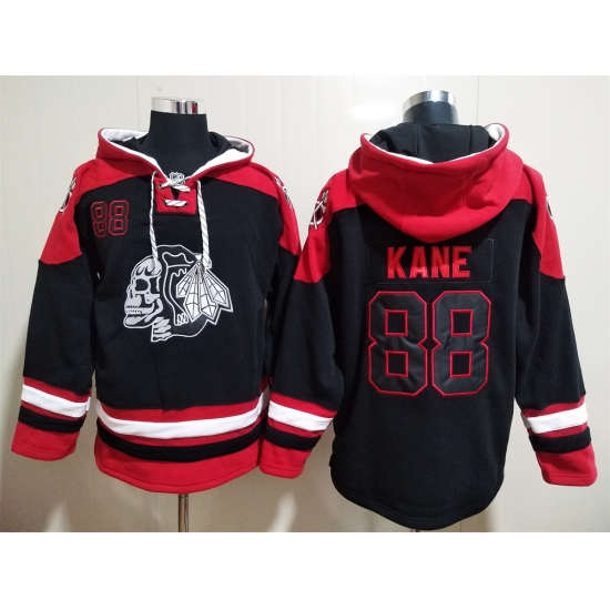 Men Chicago Blackhawks Patrick Kane 88 Black Stitched NHL Hoodie Men Chicago Blackhawks Patrick Kane 88 Black Stitched NHL Hoodie