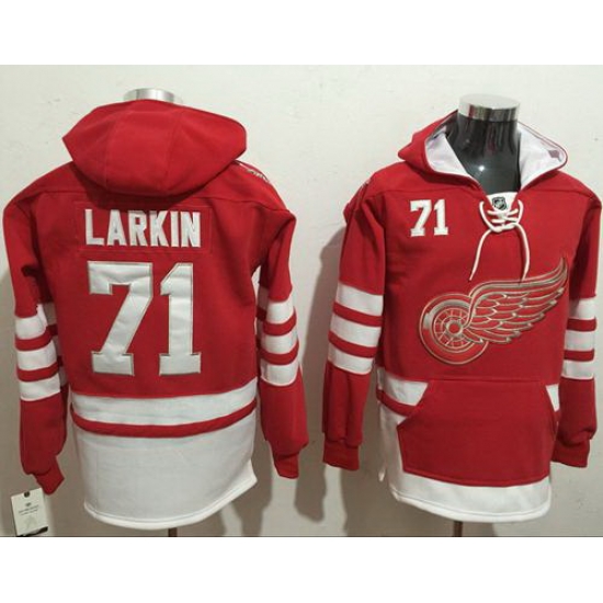 Men Detroit Red Wings 71 Dylan Larkin Red Name 26 Number Pullover NHL Hoodie Men Detroit Red Wings 71 Dylan Larkin Red Name 26 Number Pullover NHL Hoodie