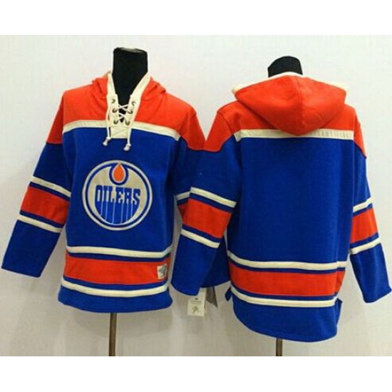 Men Edmonton Oilers Blank Light Blue Sawyer Hooded Sweatshirt Stitched NHL Jersey Men Edmonton Oilers Blank Light Blue Sawyer Hooded Sweatshirt Stitched NHL Jersey