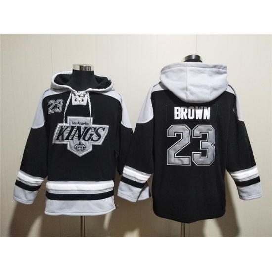 Men Los Angeles Kings 23 Dustin Brown Black Ageless Must Have Lace Up Pullover Hoodie Men Los Angeles Kings 23 Dustin Brown Black Ageless Must Have Lace Up Pullover Hoodie