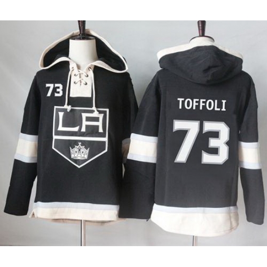 Men Los Angeles Kings 73 Tyler Toffoli Black Sawyer Hooded Sweatshirt Stitched NHL Jersey Men Los Angeles Kings 73 Tyler Toffoli Black Sawyer Hooded Sweatshirt Stitched NHL Jersey