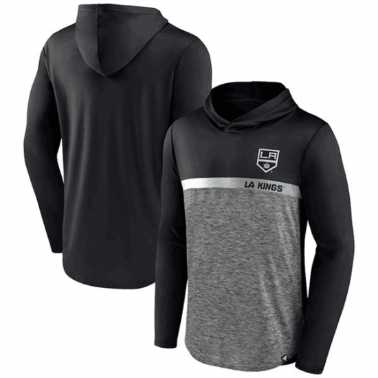 Men Los Angeles Kings Black Podium Defender Pullover Hoodie Men Los Angeles Kings Black Podium Defender Pullover Hoodie