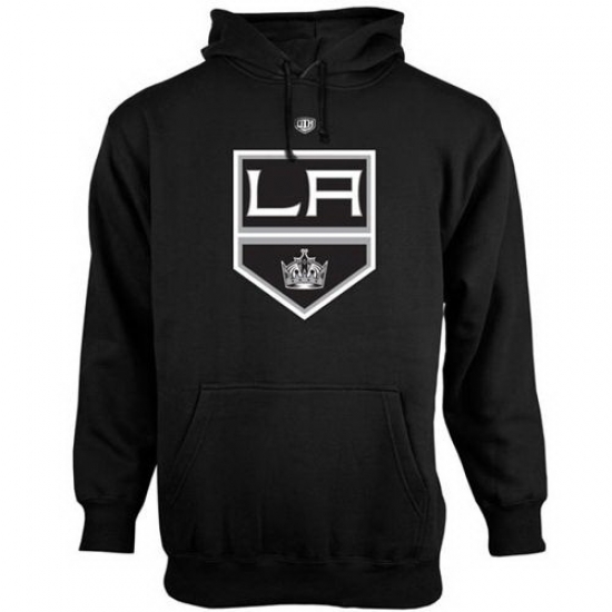 Men Los Angeles Kings Old Time Hockey Big Logo with Crest Pullover Men Los Angeles Kings Old Time Hockey Big Logo with Crest Pullover
