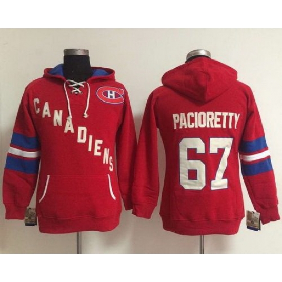 Montreal Canadiens 67 Max Pacioretty Red Women Old Time Heidi NHL Hoodie Montreal Canadiens 67 Max Pacioretty Red Women Old Time Heidi NHL Hoodie