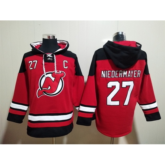 Men New Jersey Devils #27 Scott Niedermayer Stitched Hoody Men New Jersey Devils #27 Scott Niedermayer Stitched Hoody