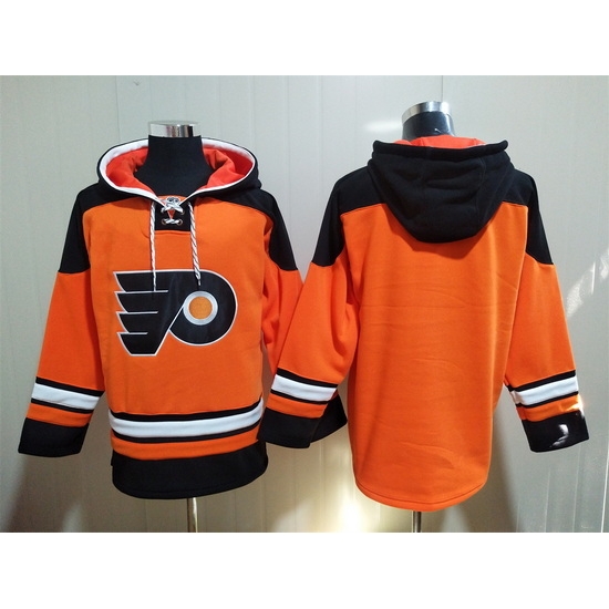 Men's Philadelphia Flyers Blank Orange Ageless Must-Have Lace-Up Pullover Hoodie Men's Philadelphia Flyers Blank Orange Ageless Must-Have Lace-Up Pullover Hoodie