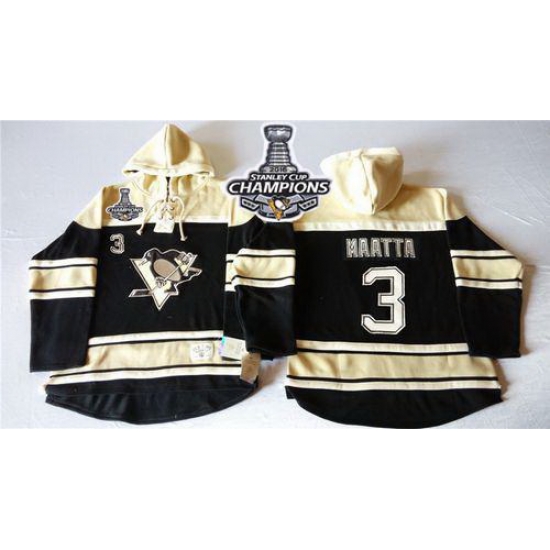 Men Pittsburgh Penguins 3 Olli Maatta Black Sawyer Hooded Sweatshirt 2016 Stanley Cup Champions Stitched NHL Jersey Men Pittsburgh Penguins 3 Olli Maatta Black Sawyer Hooded Sweatshirt 2016 Stanley Cup Champions Stitched NHL Jersey