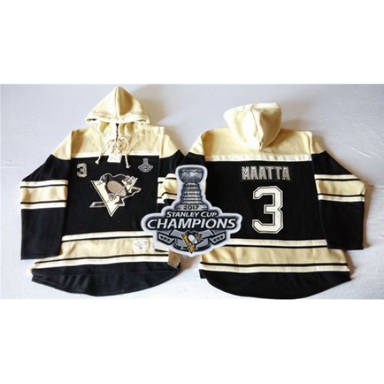 Men Pittsburgh Penguins 3 Olli Maatta Black Sawyer Hooded Sweatshirt 2017 Stanley Cup Finals Champions Stitched NHL Jersey Men Pittsburgh Penguins 3 Olli Maatta Black Sawyer Hooded Sweatshirt 2017 Stanley Cup Finals Champions Stitched NHL Jersey
