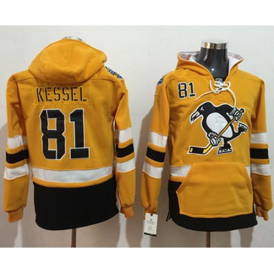 Men Pittsburgh Penguins 81 Phil Kessel Gold Sawyer Hooded Sweatshirt 2017 Stadium Series Stitched NHL Jersey Men Pittsburgh Penguins 81 Phil Kessel Gold Sawyer Hooded Sweatshirt 2017 Stadium Series Stitched NHL Jersey