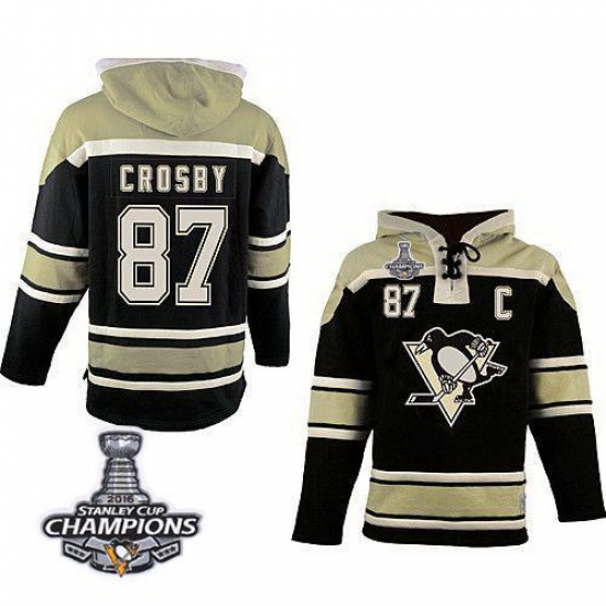 Men Pittsburgh Penguins 87 Sidney Crosby Black Sawyer Hooded Sweatshirt 2016 Stanley Cup Champions Stitched NHL Jersey Men Pittsburgh Penguins 87 Sidney Crosby Black Sawyer Hooded Sweatshirt 2016 Stanley Cup Champions Stitched NHL Jersey