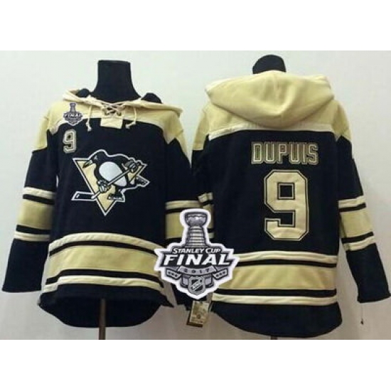 Men Pittsburgh Penguins 9 Pascal Dupuis Black Sawyer Hooded Sweatshirt 2017 Stanley Cup Final Patch Stitched NHL Jersey Men Pittsburgh Penguins 9 Pascal Dupuis Black Sawyer Hooded Sweatshirt 2017 Stanley Cup Final Patch Stitched NHL Jersey