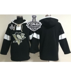 Pittsburgh Penguins Blank Black Pullover 2016 Stanley Cup Champions Men NHL Hoodie