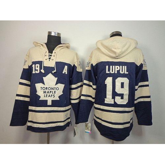 Maple Leafs #19 Joffrey Lupul Blue Sawyer Hooded Sweatshirt Stitched NHL Jersey Maple Leafs #19 Joffrey Lupul Blue Sawyer Hooded Sweatshirt Stitched NHL Jersey