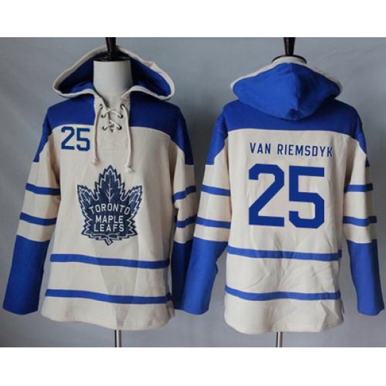 Maple Leafs #25 James Van Riemsdyk Cream Sawyer Hooded Sweatshirt Stitched NHL Jersey Maple Leafs #25 James Van Riemsdyk Cream Sawyer Hooded Sweatshirt Stitched NHL Jersey