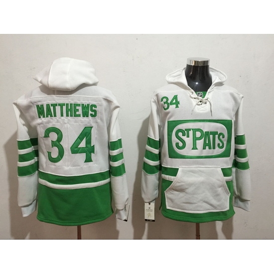 Men Toronto Maple Leafs 34 Auston Matthews Stitched Hoody Men Toronto Maple Leafs 34 Auston Matthews Stitched Hoody