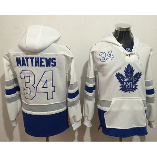 Men Toronto Maple Leafs 34 Auston Matthews White Name 26 Number Pullover NHL Hoodie Men Toronto Maple Leafs 34 Auston Matthews White Name 26 Number Pullover NHL Hoodie