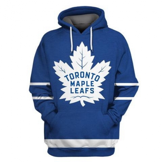 Men Toronto Maple Leafs Blue All Stitched Hooded Sweatshirt Men Toronto Maple Leafs Blue All Stitched Hooded Sweatshirt