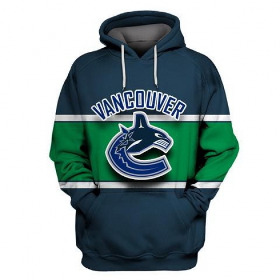 Men Vancouver Canucks Navy All Stitched Hooded Sweatshirt Men Vancouver Canucks Navy All Stitched Hooded Sweatshirt