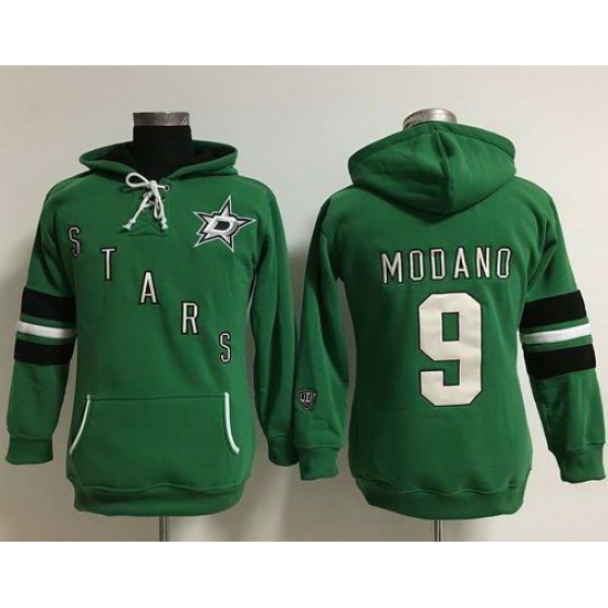 Dallas Stars 9 Mike Modano Green Women Old Time Heidi Hoodie NHL Hoodie Dallas Stars 9 Mike Modano Green Women Old Time Heidi Hoodie NHL Hoodie