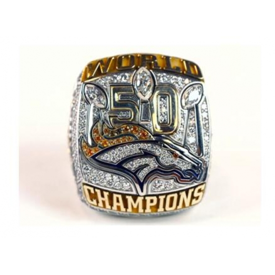 NFL Denver Broncos Super Bowl 50 Champions Ring NFL Denver Broncos Super Bowl 50 Champions Ring