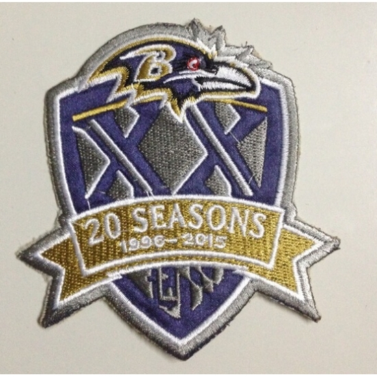 1996-2015 Patch 20Th Seasons Anniversarys Baltimore Ravens Patch 1996-2015 Patch 20Th Seasons Anniversarys Baltimore Ravens Patch
