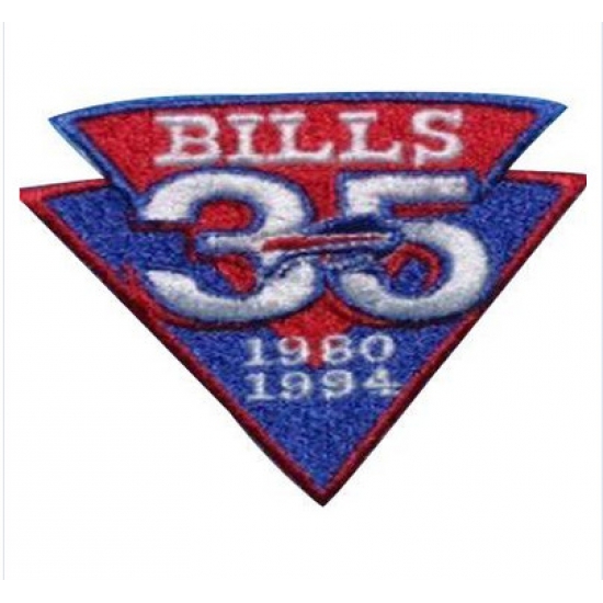 Stitched Buffalo Bills 35th Anniversary Jersey Patch