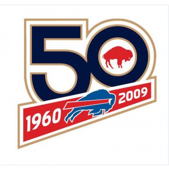 Stitched Buffalo Bills 50th Anniversary Jersey Patch Stitched Buffalo Bills 50th Anniversary Jersey Patch