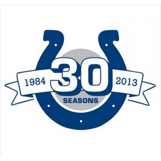 Stitched Indianapolis Colts 30th Anniversary Jersey Patch Stitched Indianapolis Colts 30th Anniversary Jersey Patch