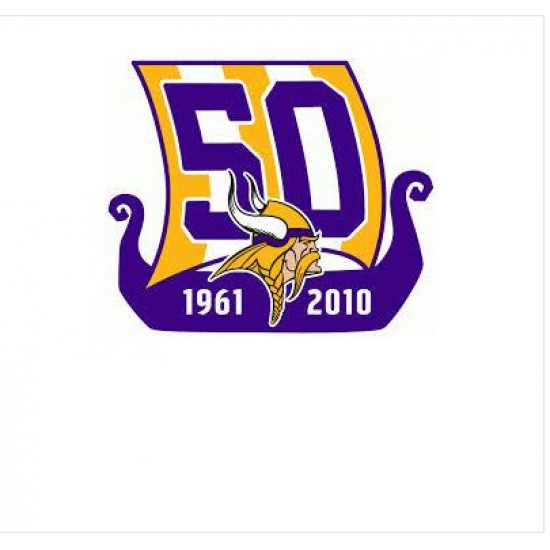 Stitched Minnesota Vikings 50th Anniversary Jersey Patch Stitched Minnesota Vikings 50th Anniversary Jersey Patch