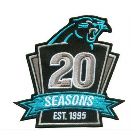 Stitched NFL Carolina Panthers 1995-2014 20TH Season Jersey Patch Stitched NFL Carolina Panthers 1995-2014 20TH Season Jersey Patch