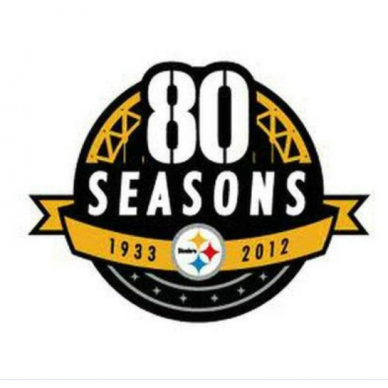 Stitched Pittsburgh Steelers 80th Anniversary Jersey Patch Stitched Pittsburgh Steelers 80th Anniversary Jersey Patch