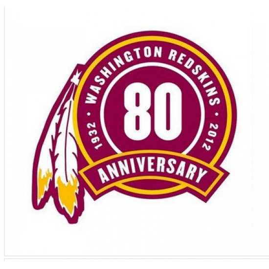 Stitched Washington Redskins 80th Seasons Jersey Patch Stitched Washington Redskins 80th Seasons Jersey Patch