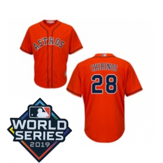 Mens Houston Astros 28 Robinson Chirinos Replica Orange Alternate Cool Base Baseball jersey Mens Houston Astros 28 Robinson Chirinos Replica Orange Alternate Cool Base Baseball jersey