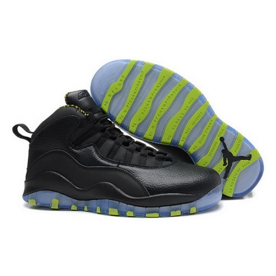 Air Jordan 10 Shoes 2014 Mens Transparent Bottom Black Green Air Jordan 10 Shoes 2014 Mens Transparent Bottom Black Green