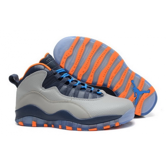 Air Jordan 10 Shoes 2014 Mens Transparent Bottom Grey Orange Air Jordan 10 Shoes 2014 Mens Transparent Bottom Grey Orange