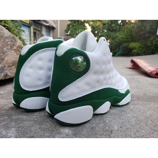 Air Jordan 13 Retro Cat Eyes White Green Men Shoes Air Jordan 13 Retro Cat Eyes White Green Men Shoes