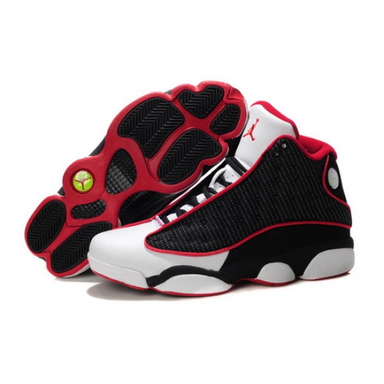 Air Jordan 13 Shoes 2013 Mens Grade AAA Grain Leather Black White Red Air Jordan 13 Shoes 2013 Mens Grade AAA Grain Leather Black White Red
