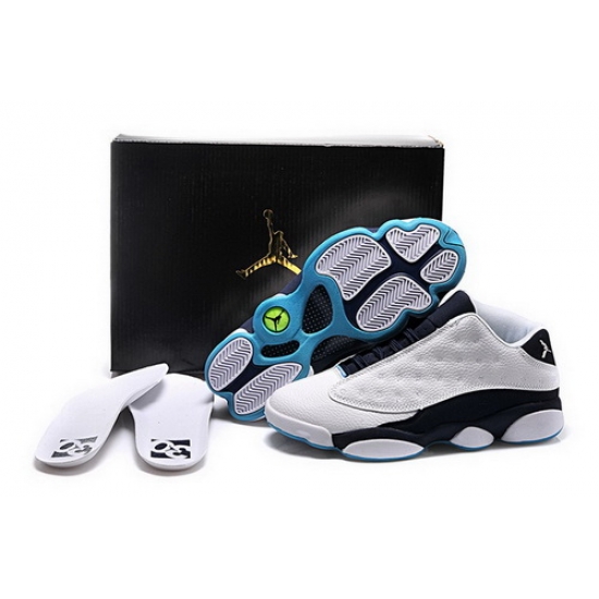 Air Jordan 13 Shoes 2015 Mens Low 30th Anniversary White Black Blue Air Jordan 13 Shoes 2015 Mens Low 30th Anniversary White Black Blue