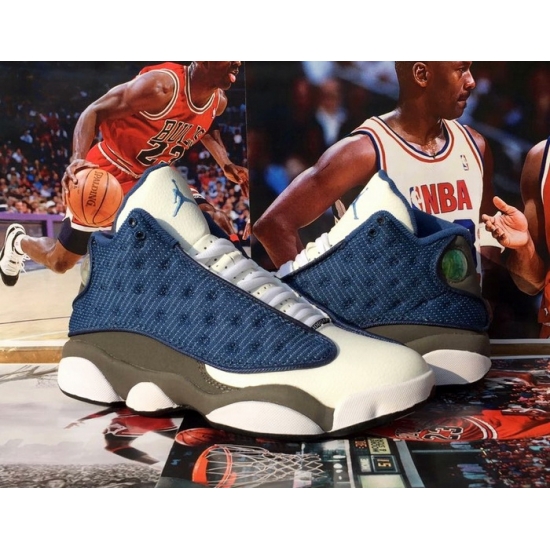Nike Air Jordan 13 Retro OS Blue White Men Shoes Nike Air Jordan 13 Retro OS Blue White Men Shoes