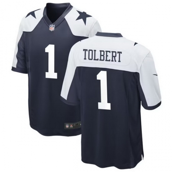 Dallas Cowboys 1 Jalen Tolbert Thanksgiving Blue Vapor Limited Jersey Dallas Cowboys 1 Jalen Tolbert Thanksgiving Blue Vapor Limited Jersey
