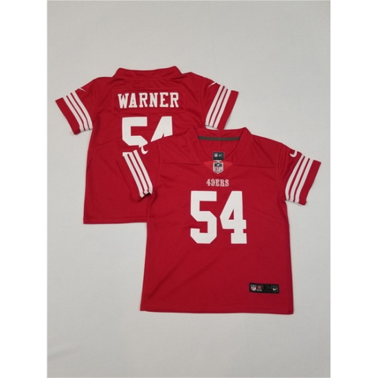 Toddlers San Francisco 49ers 54 Fred Warner Red Vapor Untouchable Stitched Football Jersey Toddlers San Francisco 49ers 54 Fred Warner Red Vapor Untouchable Stitched Football Jersey