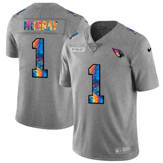 Arizona Cardinals 1 Kyler Murray Men Nike Multi Color 2020 NFL Crucial Catch NFL Jersey Greyheather Arizona Cardinals 1 Kyler Murray Men Nike Multi Color 2020 NFL Crucial Catch NFL Jersey Greyheather