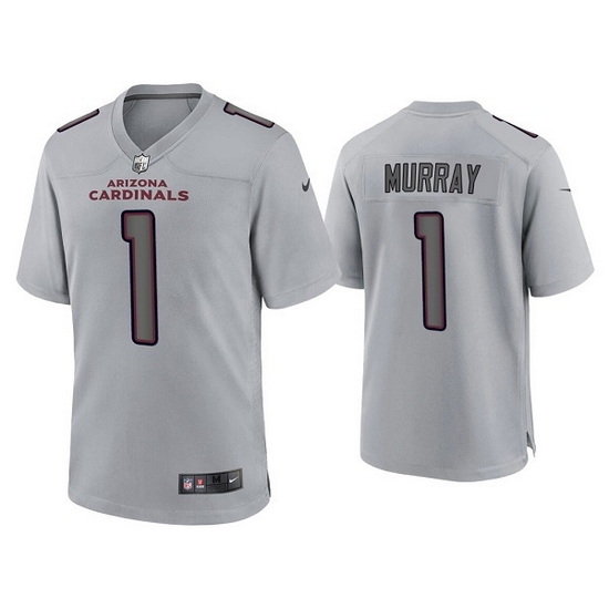 Men Arizona Cardinals 1 Kyler Murray Grey Atmosphere Fashion Stitched Game Jersey Men Arizona Cardinals 1 Kyler Murray Grey Atmosphere Fashion Stitched Game Jersey