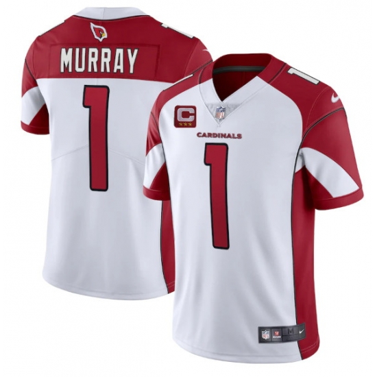 Men Arizona Cardinals #1 Kyler Murray White 3-Star C Patch Vapor Untouchable Limited Stitched NFL Jersey Men Arizona Cardinals #1 Kyler Murray White 3-Star C Patch Vapor Untouchable Limited Stitched NFL Jersey