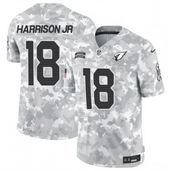 Men Arizona Cardinals 18 Marvin Harrison Jr 2024 F U S E Arctic Camo Salute To Service Limited Stitched Football Jersey Men Arizona Cardinals 18 Marvin Harrison Jr 2024 F U S E Arctic Camo Salute To Service Limited Stitched Football Jersey
