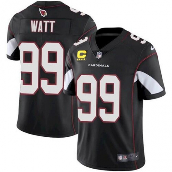 Men Arizona Cardinals 2022 #99 J.J. Watt Black With 4-star C Patch Vapor Untouchable Limited Stitched NFL Jersey Men Arizona Cardinals 2022 #99 J.J. Watt Black With 4-star C Patch Vapor Untouchable Limited Stitched NFL Jersey