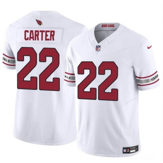 Men Arizona Cardinals 22 Michael Carter White 2023 F U S E Vapor Untouchable Limited Stitched Football Jersey Men Arizona Cardinals 22 Michael Carter White 2023 F U S E Vapor Untouchable Limited Stitched Football Jersey