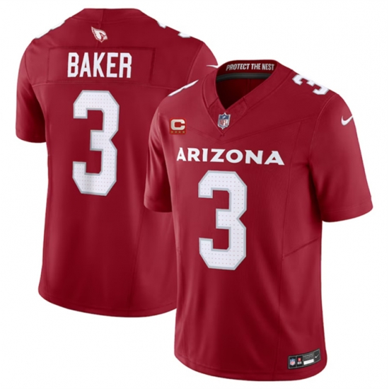 Men Arizona Cardinals 3 Budda Baker Red 2023 F U S E With 4 Star C Patch Vapor Untouchable F U S E Limited Stitched Football Jersey Men Arizona Cardinals 3 Budda Baker Red 2023 F U S E With 4 Star C Patch Vapor Untouchable F U S E Limited Stitched Football Jersey